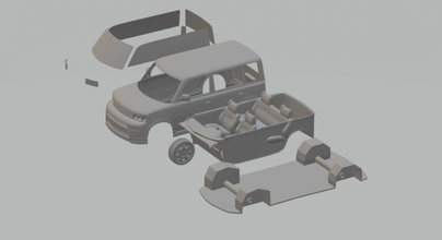 scion xb 03 3d print model in vehicle 3dexport diecast hotwheels hot wheels train h0 187 slot car slotcar rc rcmodel toyota tc 3d print model - Mito3D