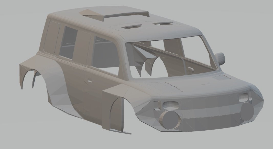 scion xb dakar printable body car 3d print model in automotive 3dexport slot scalextric tamiya rc radio control crawler shell 3D print model - Mito3D