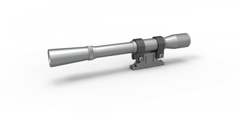 scope cosplay blaster 10 part gun toy print printble scifi optical 3d print model - Mito3D