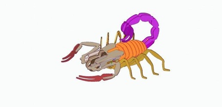 scorpio toys scorpion 3dprint 3dmodel gift 3d print model - Mito3D