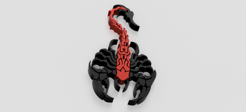escorpião resumo geométrico Projeto escrivaninha chaveiro estatueta brinquedo deco natureza imprimível África esculturas Escorpião insetos inseto terrário arte sinais 3d print model - Mito3D
