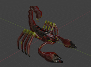 scorpion 3d modèle in araignée 3dexport scorpions faune sauvage peint high poly quality 3d print model - Mito3D