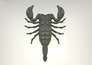 scorpion 3d impression modèle in souvenirs 3dexport créature mal venin poison désert sombre insecte punaise tuer jambes 3d print model - Mito3D