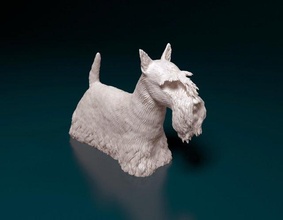 scottish terrier dog scotland animal printready printable stl obj 3d print model - Mito3D