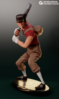 scout team fortress 2 man figure game character 3dprint male teamfortress2 3d print model - Mito3D