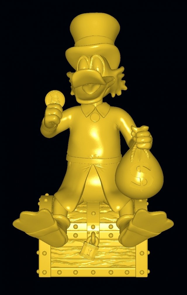 scrooge mcduck animaux 3D print model - Mito3D