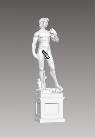 sculpture print art david 3D print model - Mito3D