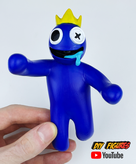 sculpture blue rainbow friends - roblox monsters & creatures 3d print model - Mito3D