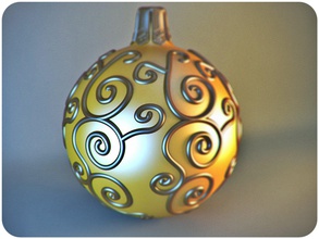 escultura de bola navidad 3d la año stl 3d print model - Mito3D