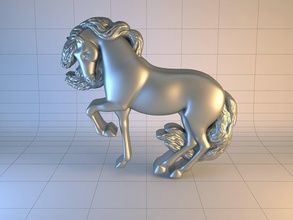 skulptur horse01 frei 3d drucken modell 3dexport pferd stl cnc drucken 3d print model - Mito3D