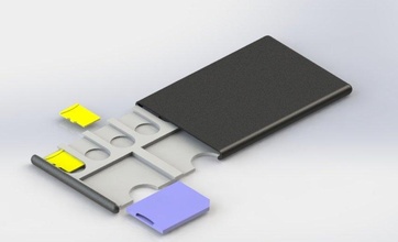 sd card holder 3d print model in 3dexport design 3dprint sd-card holders elegant simple convenient wallet size 3d print model - Mito3D