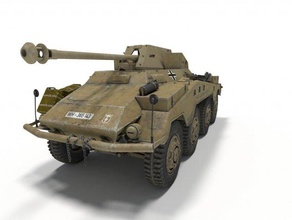 sd araç 234 4 3d model in mücadele 3dexport ağır ifv tank afrika korps sdkfz sdkfz234 iiww askeri 8x8 8rad 3d print model - Mito3D