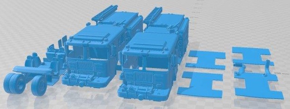 tumba marina merodeador ii fuego camión 2014 imprimible espacio scalextric Tamiya rc miniz pasatiempo micro 3d print model - Mito3D