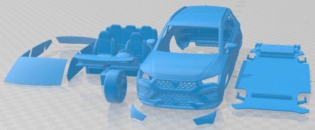 asiento ateca cupra 2021 imprimible coche vehiculo automotor espacio scalextric Tamiya rc miniz pasatiempo micro 3d print model - Mito3D