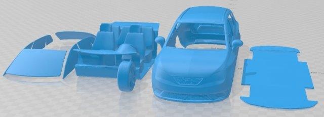 asiento ibiza st 2014 imprimible coche vehiculo automotor espacio scalextric Tamiya rc miniz pasatiempo micro fundido presión 3d print model - Mito3D
