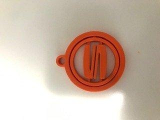 seat key ring flexible rotative print place keychain rings keyring keyframes cool printinplace 3d print model - Mito3D