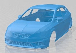asiento león cupra r 2018 imprimible cuerpo coche vehiculo 3d impresión modelo in automotor 3dexport espacio scalextric tamiya rc miniz pasatiempo micro 3d print model - Mito3D