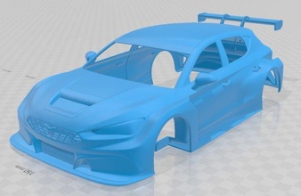 seat leon cupra 2020 competicion printable body car slot scalextric tamiya rc miniz hobby micro 3d print model - Mito3D