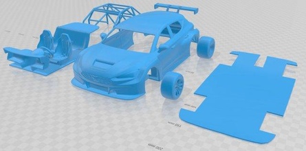 seat leon cupra 2020 competicion printable car 3d print model in automotive 3dexport slot scalextric tamiya rc miniz hobby micro 3d print model - Mito3D