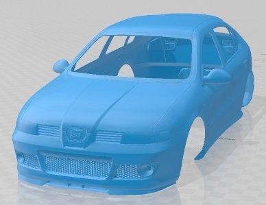 assento leon cupra 2003 imprimível corpo carro automotivo fenda escalextrico Tamiya rc miniz passatempo micro 3d print model - Mito3D