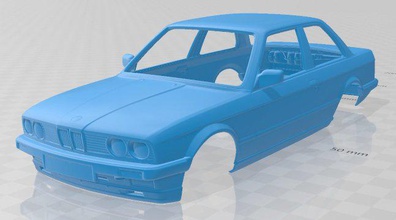 series 3 coupe e30 1990 printable body car 3d print model in automotive 3dexport carslot scalextric tamiya rc miniz hobby micro 3d print model - Mito3D