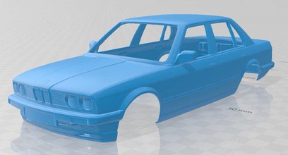 séries 3 e30 sedan 1990 imprimable corps voiture 3d impression modèle in automobile 3dexport fente scalextric tamiya rc miniz loisir micro 3d print model - Mito3D