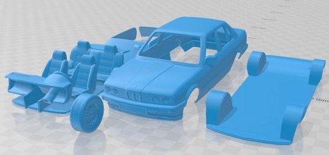 series 3 e30 sedan 1990 printable car 3d print model in automotive 3dexport slot scalextric tamiya rc miniz hobby micro 3d print model - Mito3D