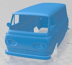 serie econolina panelvan 1961 imprimible cuerpo camioneta espacio scalextric Tamiya rc miniz pasatiempo micro 3d print model - Mito3D