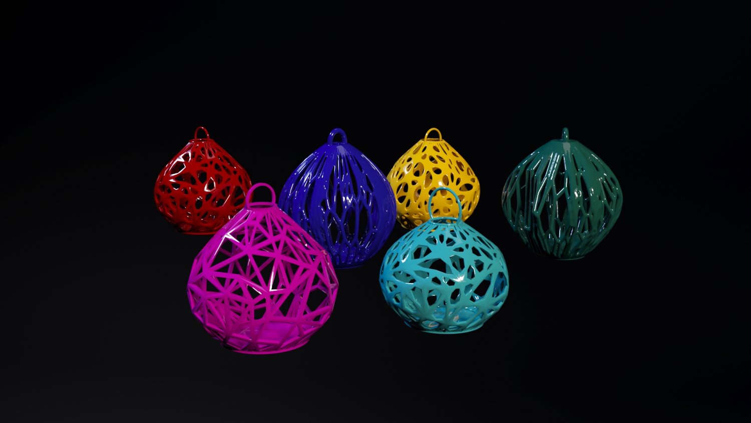 ensemble of noël balles 3d impression modèle in 3dexport balle heureux christma fête an cadeaux arbre jouets art 3D print model - Mito3D