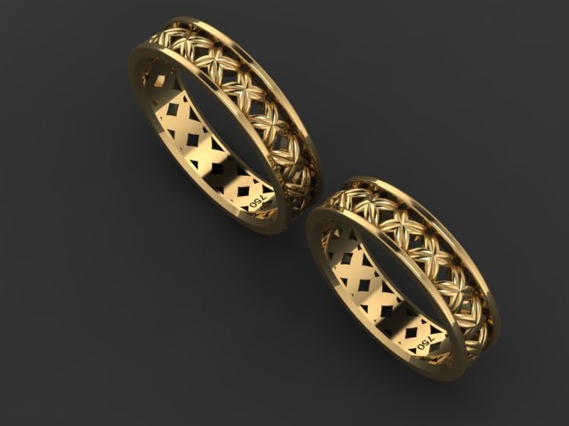 set ring02 gold gem Edelstein Anhänger ring Ohrring Silber ruby diamond 3D print model - Mito3D