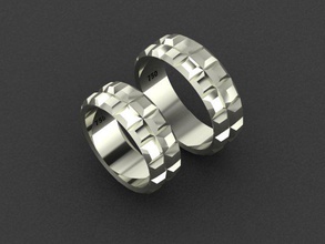 set ring03 gold gem gemstone pendant ring earring 3d neclace jewell jeweller jewellr jewellry-3d 3d print model - Mito3D