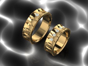 set ring08 gold gem gemstone pendant ring medal earring jewelle jeweller jewellry jewellry-3d neclace 3d print model - Mito3D