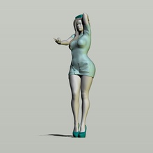 sexy infermiera 3d stampa modello in donna 3dexport umano persona femmina ragazza signora bambinaia erotico ruolo giocando giochi medico ospedale clinica policlinico uniforme 3d print model - Mito3D