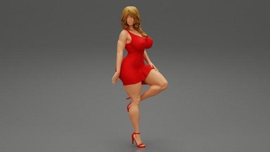 sexy secretary leaning wall woman pose sport girl body character human female anatomy statue sculpture morph adult erotic figure people secretary leaning sexy dress