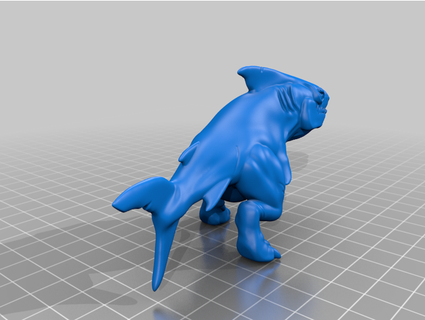 squalo piedi gratuito figurine animale animali giocattolo giocattoli 3d print model - Mito3D