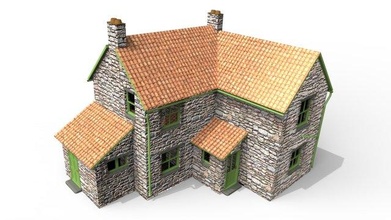 Shaun koyun ev mimari binalar 3d print model - Mito3D