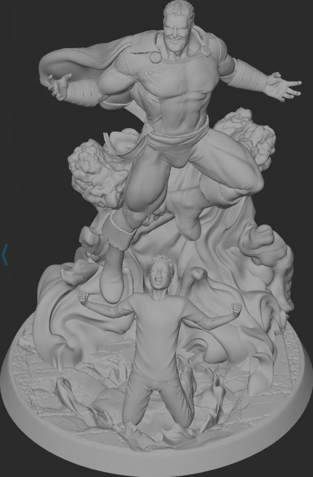 shazam 3d impresión modelo in hombre 3dexport 3D print model - Mito3D