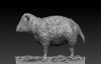 mouton 3d impression modèle in animaux 3dexport animal zoo marin 3dprinter 3dprinted 3dprinting 3dprint 3d print model - Mito3D