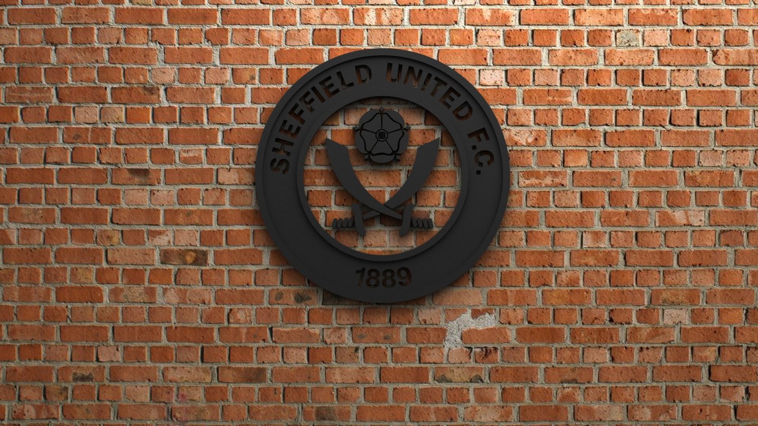 sheffield united fc logo 3d print model in sculpture 3dexport goal sports game play football soccer fifa league championship competition europe icon stadium team champions 3dprint sculptures 3D print model - Mito3D