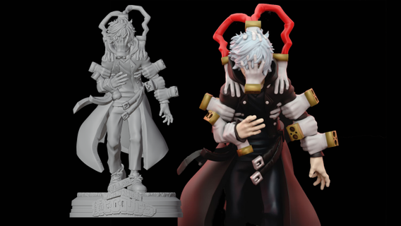 shigaraki - hero academia man anime-character myheroacademia animemanga anime black oneforall 3d print model - Mito3D