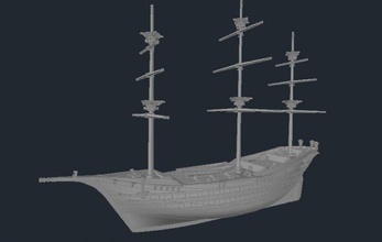 embarcacion is peligroso comerciante 3d modelo in velero 3dexport barco buque vapor crucero acorazado drakar 3d print model - Mito3D