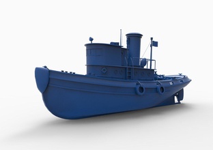 Schiff mod1 die Handhabung tug Anker - Versorgung Unterstützung pipelay Mehrzweck öl gas offshore Kabel Verlegung rov rig marine installation intervention 3d print model - Mito3D