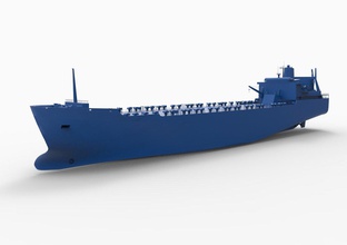 navio mod5 o manuseio embarcação rebocador âncora fornecimento de suporte lançamento tubulações multifunção óleo gás ventos cabo imposição rov equipamento marinho instalação intervenção 3d print model - Mito3D