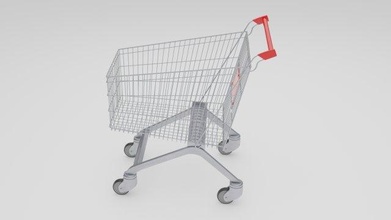 shopping cart 3d model in 3dexport trolley market supermarket 3dsmax vray grocery mall caddy architectural details industrial tool shopp shoppingcart 3d print model - Mito3D