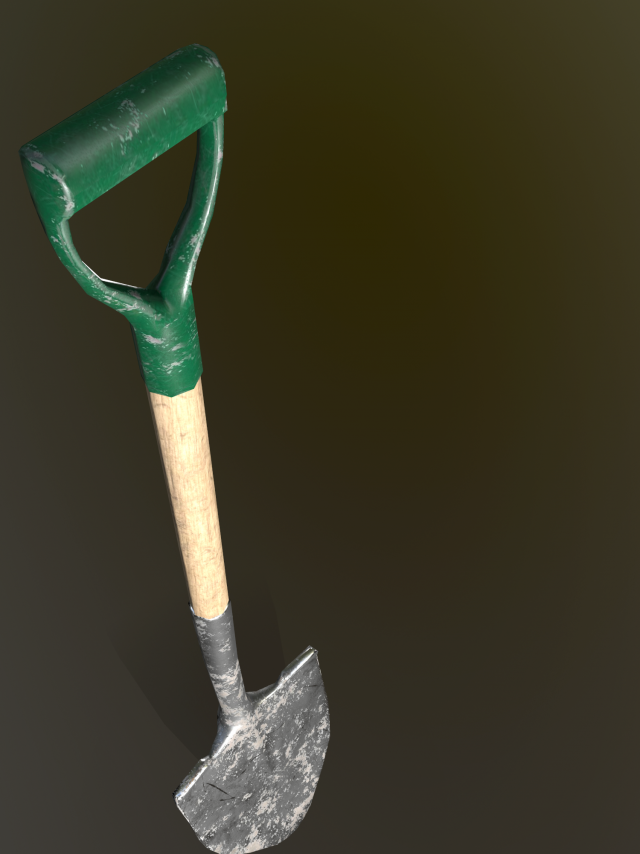 shovel ww2 rust tool  shovel shovels game blade metal dig digging gardening 3D print model - Mito3D