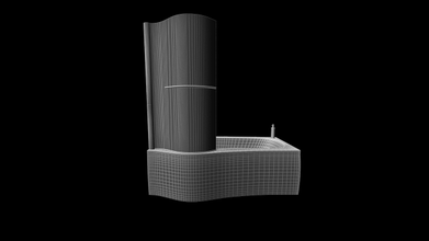 bath-4 - shower cabin 3d model in bathroom 3dexport showers cabinets architectural item collection set 3d print model - Mito3D
