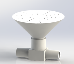 shower head 3dprint plastic stl solidworks 3d print model - Mito3D