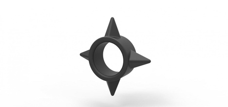 shuriken polla anillo 3d impresión modelo in juguetes 3dexport adulto juguete imprimible 3d print model - Mito3D