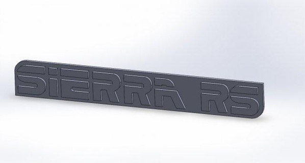 sierra rs emblema settore automobilistico 3d print model - Mito3D