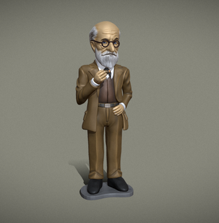 Sigmund Freud statue 3d impression modèle homme figure figurine corps art sculptures 3d print model - Mito3D